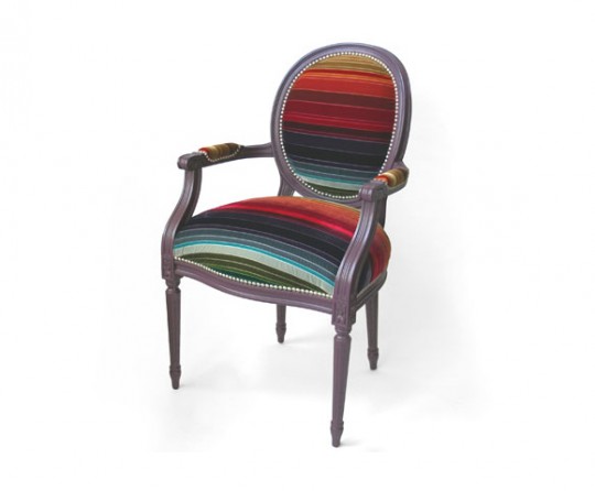 Fauteuil Louis XV restylé par Dransfield Ross