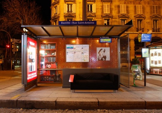Ikea restyle les arrêt de bus à Paris