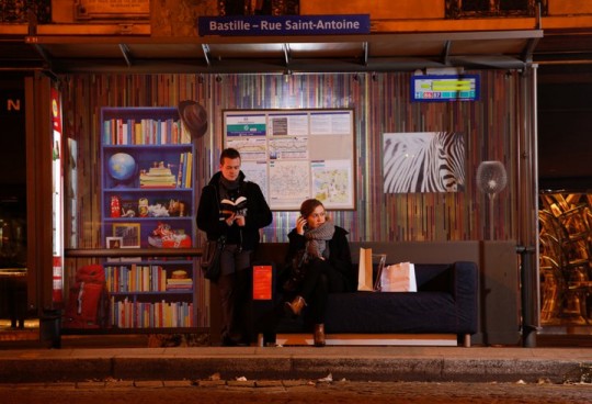 Ikea restyle les arrêts de bus à Paris
