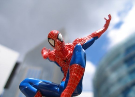 Photo de Spiderman à la défense