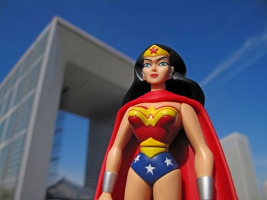 Photo de Wonderwoman à La défense