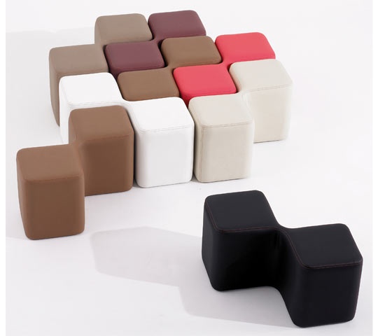 Double pouf Bi-pod Roche Bobois