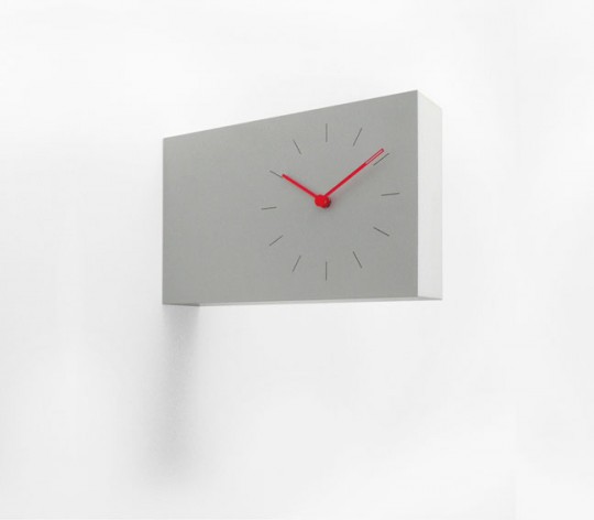 Horloge murale horizontale Twice twice clock