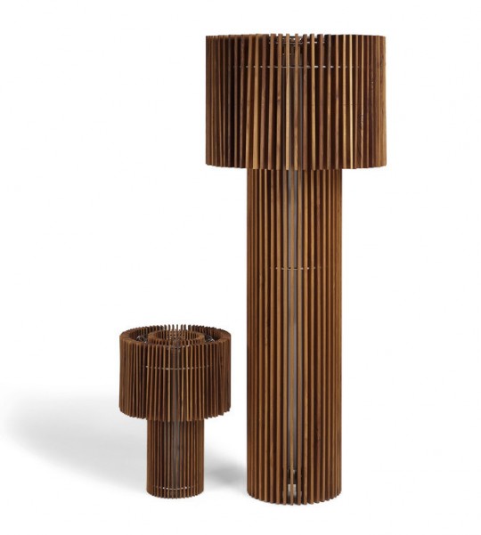 Lampadaire en bois design Wood lamp