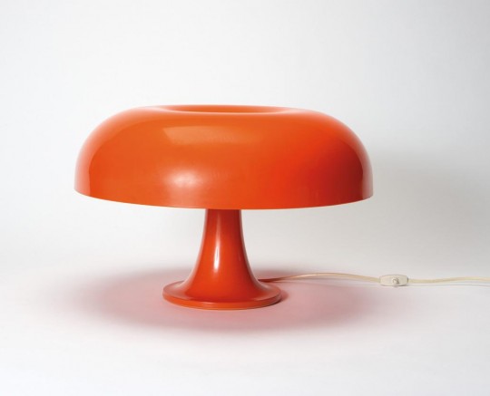 Lampe des années 60, Nesso Artemide orange