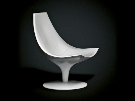 Fauteuil Moon blanc