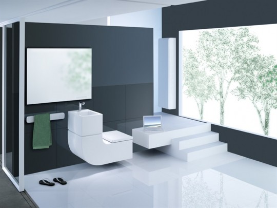 Roca W+W lavabo et WC suspendu design