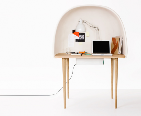 Bureau bulle en bois Rewrite, Ligne Roset