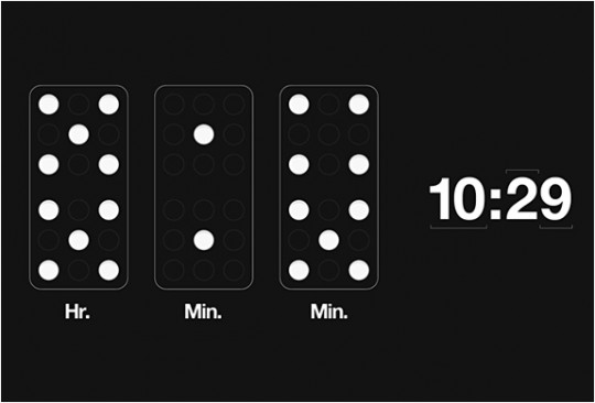 Horloge avec des dominos Domino clock