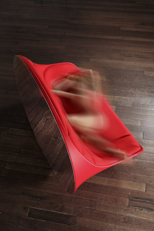 Sofa rouge Double Je - R pure