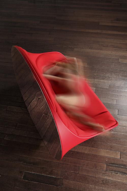 Sofa rouge Double Je - R pure
