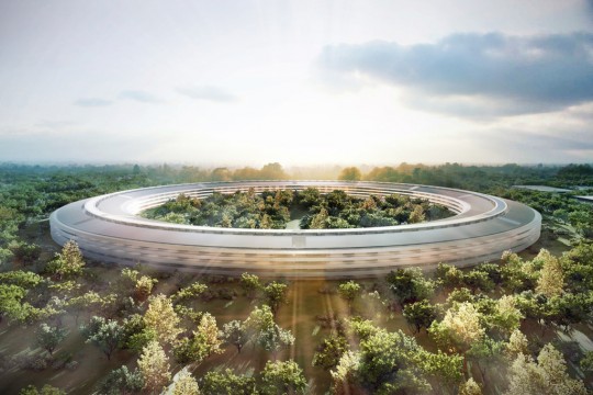 Le futur siège d'Apple en forme de cercle