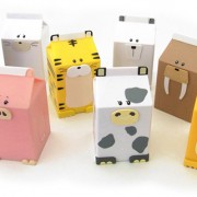 Fridgeezoo, les boites de lait en forme d'animaux