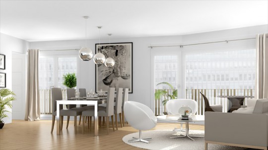 Résidence Naos à  Boulogne-Billancourt - bâtiment BBC