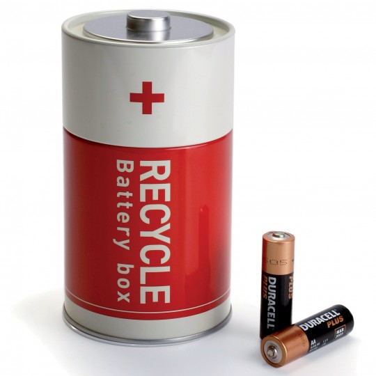 Battery box, la boite à  piles en forme de pile