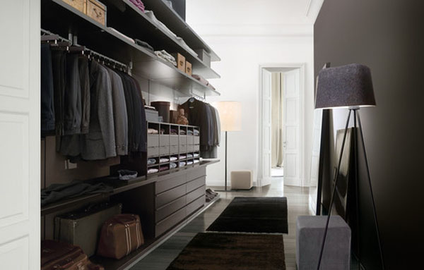Pièce dressing contemporaine