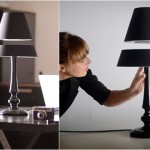 Une lampe avec un abat-jour en lévitation par Light light
