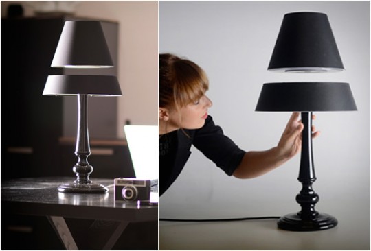 Une lampe avec un abat-jour en lévitation par Light light