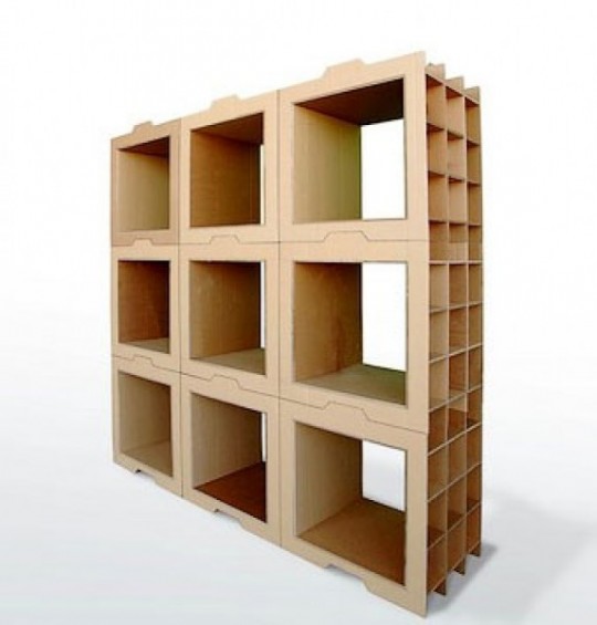 Bibliothèque en carton modulaire 800 Gr