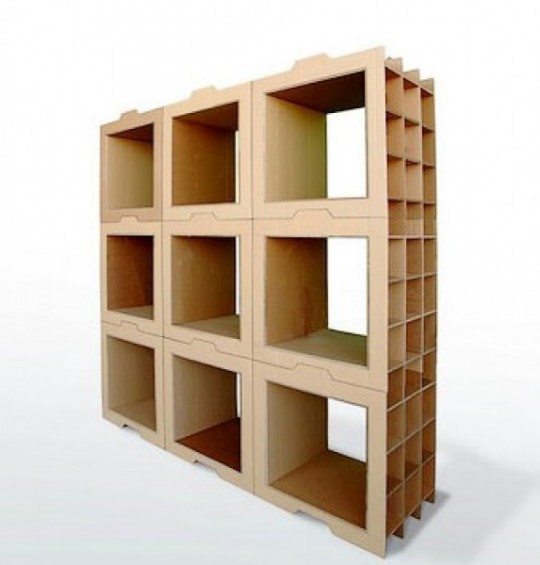 Bibliothèque en carton modulaire 800 Gr