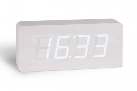 Horloge design digitale blanche Opio