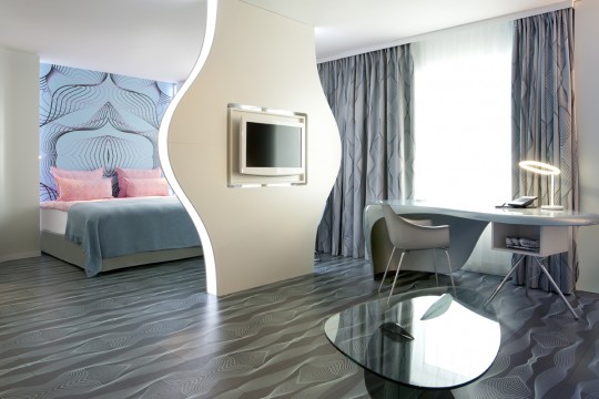 Junior suite dans l'hà¶tel Nhow à  Berlin