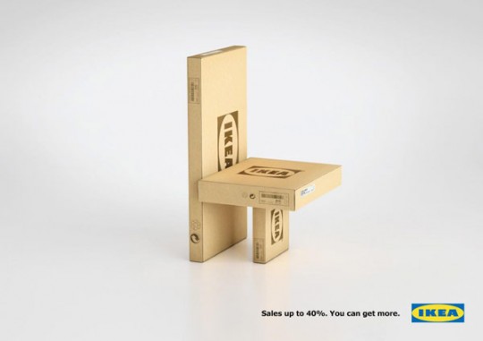 Chaise en carton Ikea