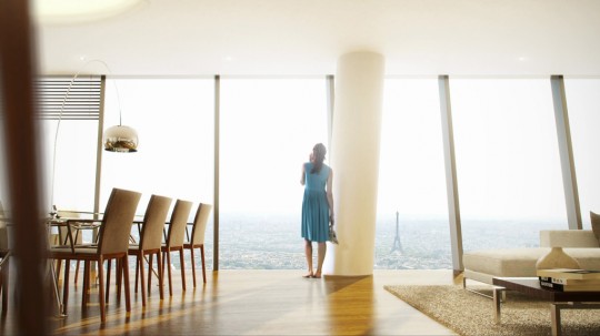 Appartement avec vue tour Eiffel dans la tour Hermitage