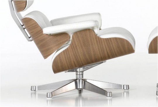 Fauteuil lounge Charles Ray Eames Blanc
