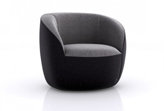 Fauteuil Podd noir et gris de la marque Green Sofa