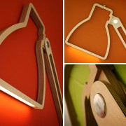 Lampe en bois murale Nepa