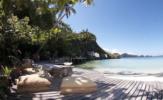 Misool eco resort, Bungalow de luxe à  louer en Indonésie