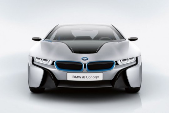 BMW i8 avant de la voiture électrique