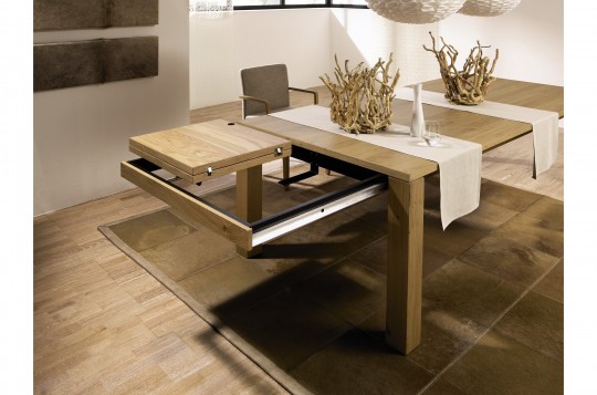Table à  manger en chêne avec rallonge Hà¼lsta ET 1400
