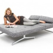 Canapé convertible gris Bedz