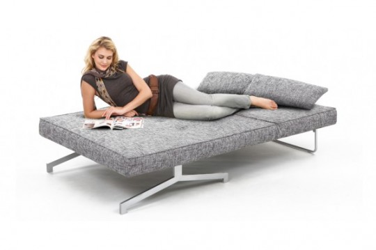 Canapé convertible gris Bedz