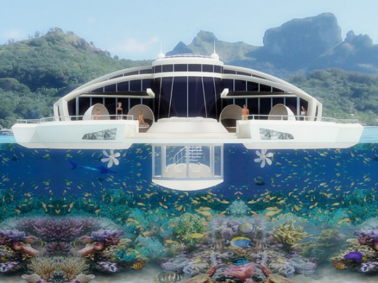 Solar resort, yatch avec poste de vision sous-marine