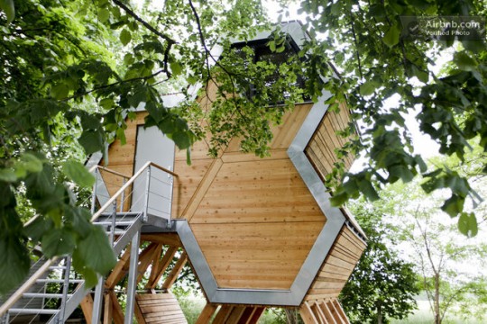 Une cabane dans les arbres à louer sur Airbnb