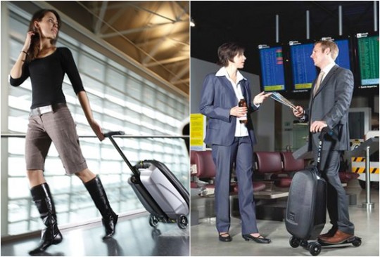 Valise cabine Samsonite avec trottinette intégrée
