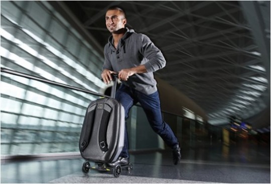 Micro mobility lance la valise transformable en trottinette