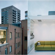 Un appartement à Soho avec une pièce en verre