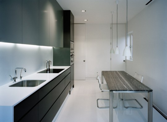 Cuisine design dans un appartement à  Soho (Londres)