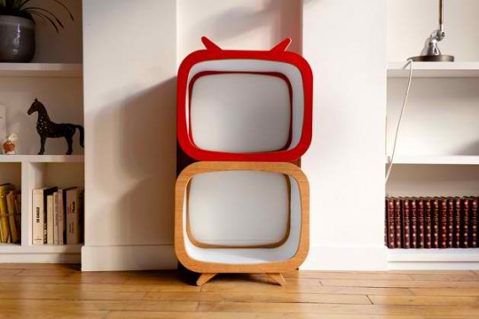 Tvintage, meuble TV en bois style vintage