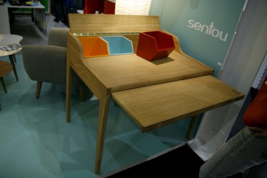 Bureau en bois design avec rallonge Hansen Family Remix