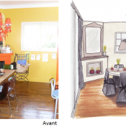 Avant - après application des 5 règles d'or du Home Staging