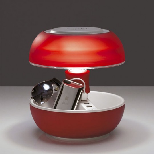Lampe champignon Vivida Joyo avec 3 prises USB