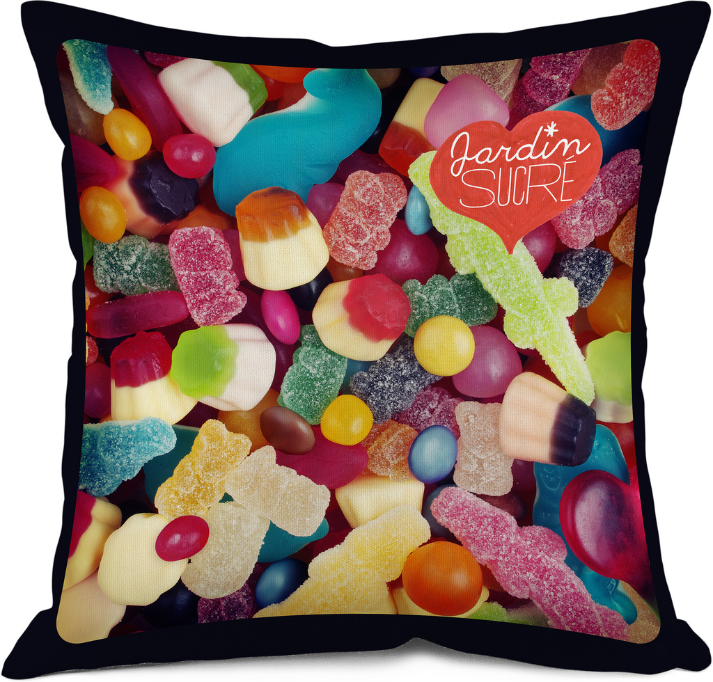 coussin deco bonbon