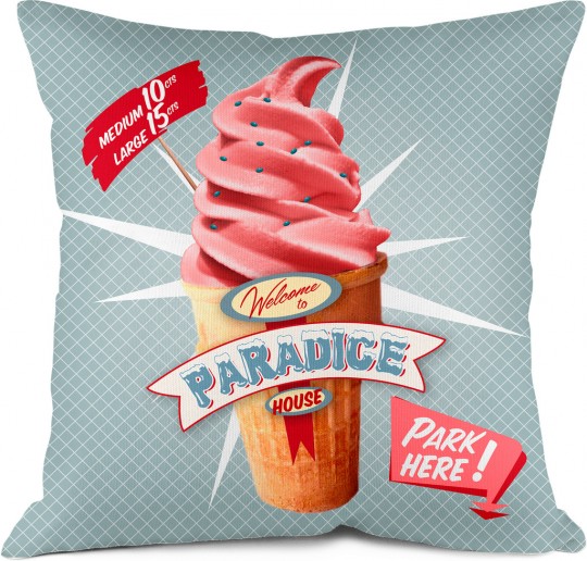 Coussin glace à  l'italienne Bonjour mon coussin