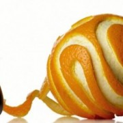 Epluche orange en métal Alessi