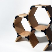 Etagères en forme d'hexagone Hexa Shelf